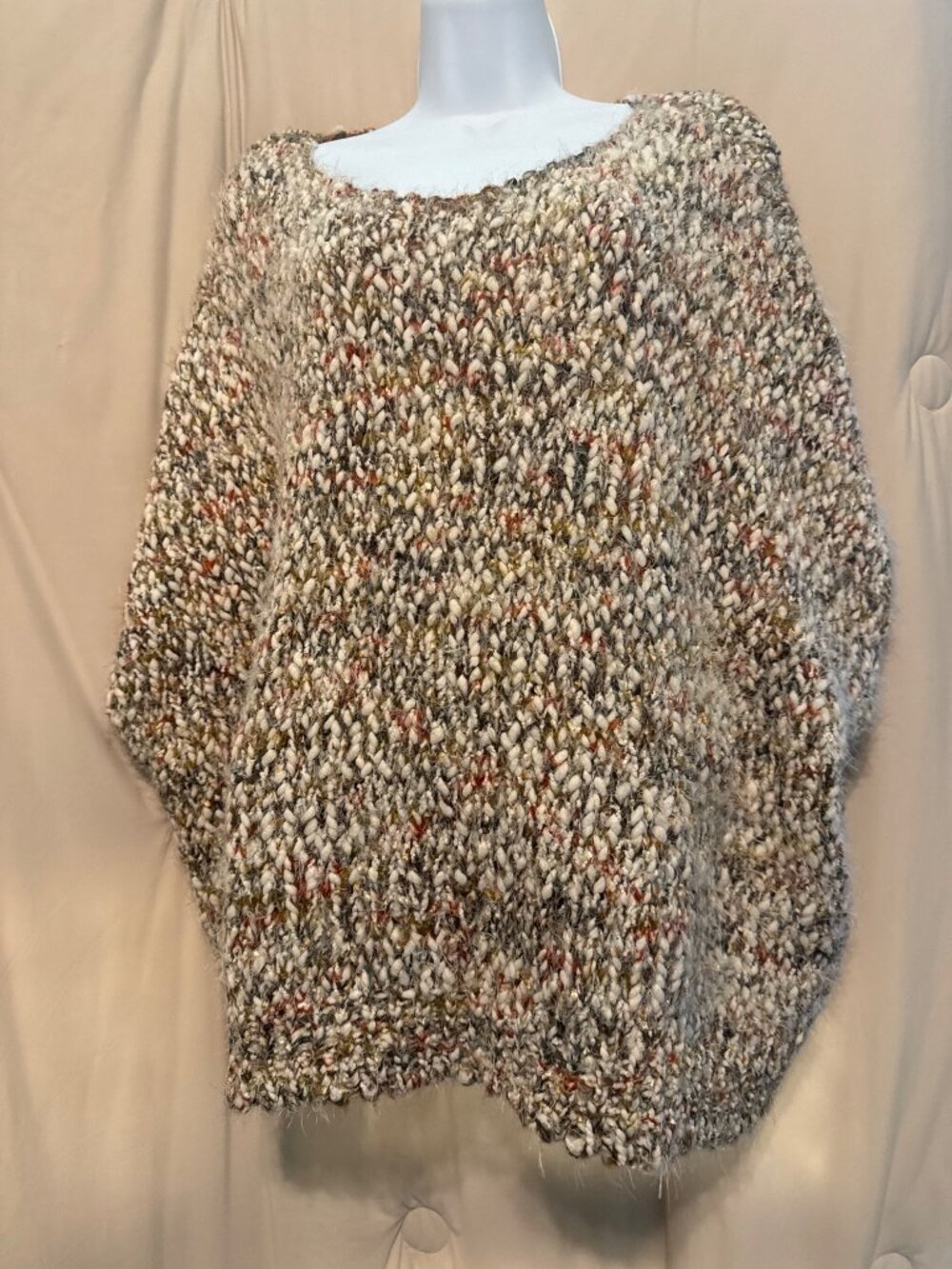 Cost Plus World Market Chunky Poncho OSFA